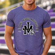 Interlocking JM with Maverick T-shirt in Heather Purple - JM0012