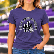 Interlocking JM with Maverick T-shirt in Purple - JM0012