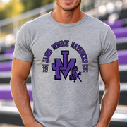 Interlocking JM with Maverick T-shirt in Sport Grey - JM0012