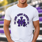 Interlocking JM with Maverick T-shirt in White - JM0012
