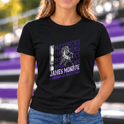 James Monroe Mavericks Distressed Logo T-shirt in Black - JM0018