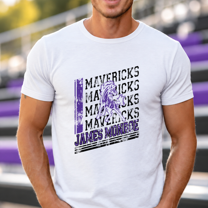 James Monroe Mavericks Distressed Logo T-Shirt/Crewneck/Hoodie - JM0018
