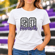 Go Mavericks Leopard Print T-shirt in White - JM0024