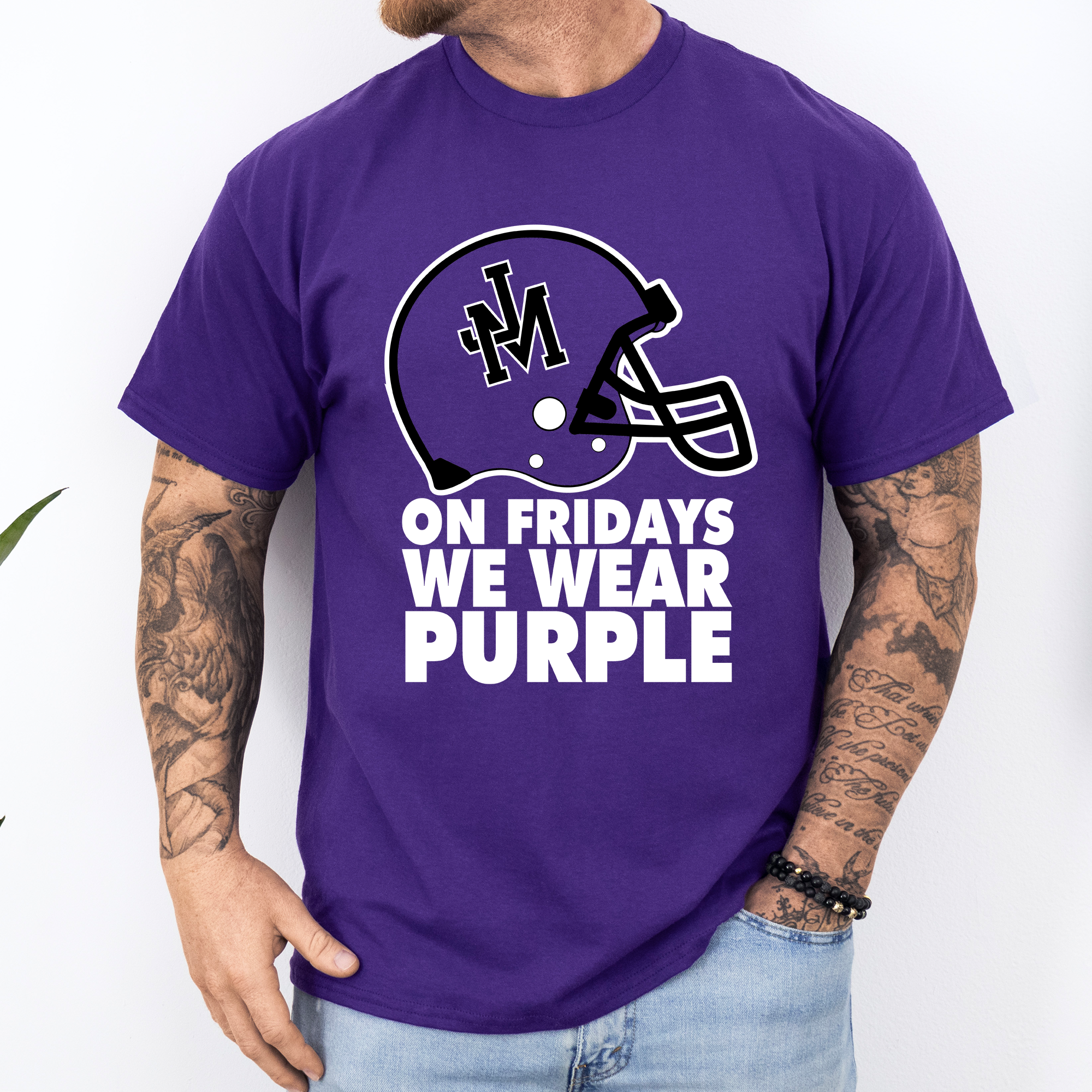 On Saturdays We Wear Purple T-Shirt On Saturdays We Wear Purple T-Shirt