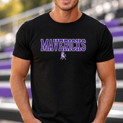 James Monroe Mavericks Collegiate Mascot T-shirt in Black - JM0027