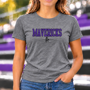 James Monroe Mavericks Collegiate Mascot T-shirt in Graphite Heather - JM0027
