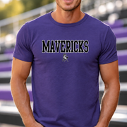 James Monroe Mavericks Collegiate Mascot T-shirt in Purple - JM0027