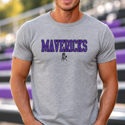 James Monroe Mavericks Collegiate Mascot T-shirt in Sport Grey - JM0027