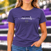 James Monroe Mavericks Script Horseshoe T-shirt in Purple - JM0028