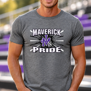 James Monroe Maverick Pride Burst T-shirt in Graphite Heather - JM0030