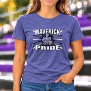 James Monroe Maverick Pride Burst T-shirt in Heather Purple - JM0030