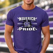 James Monroe Maverick Pride Burst T-shirt in Purple - JM0030