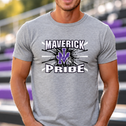 James Monroe Maverick Pride Burst T-shirt in Sport Grey - JM0030