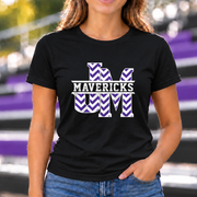 James Monroe JM Mavericks Chevron T-shirt in Black - JM0034
