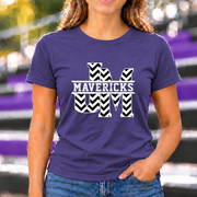 James Monroe JM Mavericks Chevron T-shirt in Purple - JM0034