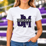 James Monroe JM Mavericks Chevron T-shirt in White - JM0034