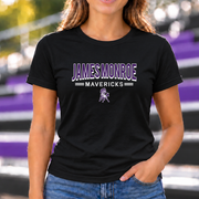 James Monroe Mavericks Outline T-shirt in Black - JM0036