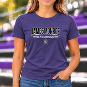 James Monroe Mavericks Outline T-shirt in Purple - JM0036