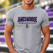James Monroe Mavericks Outline T-shirt in Sport Grey - JM0036