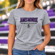 James Monroe Mavericks Outline T-shirt in Sport Grey - JM0036