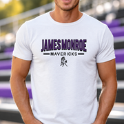 James Monroe Mavericks Outline T-shirt in White - JM0036