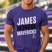 James Monroe Mavericks Stacked T-shirt in Purple - JM0038