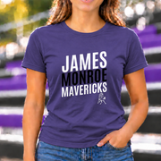 James Monroe Mavericks Stacked T-shirt in Purple - JM0038