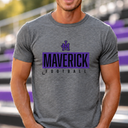 James Monroe Maverick Football Box T-shirt in Graphite Heather - JM0042