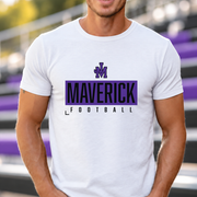 James Monroe Maverick Football Box T-shirt in White - JM0042