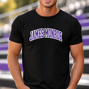 James Monroe Collegiate Arch T-shirt in Black - JM0044
