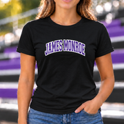 James Monroe Collegiate Arch T-shirt in Black - JM0044