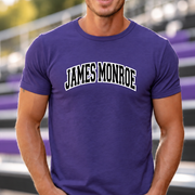 James Monroe Collegiate Arch T-shirt in Purple - JM0044