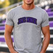 James Monroe Collegiate Arch T-shirt in Sport Grey - JM0044