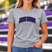 James Monroe Collegiate Arch T-shirt in Sport Grey - JM0044