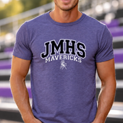 JMHS Mavericks Collegiate T-shirt in Heather Purple - JM0045