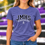 JMHS Mavericks Collegiate T-shirt in Heather Purple - JM0045