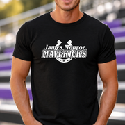 James Monroe Mavericks Horseshoe T-shirt in Black - JM0046