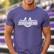 James Monroe Mavericks Horseshoe T-shirt in Heather Purple - JM0046