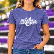 James Monroe Mavericks Horseshoe T-shirt in Heather Purple - JM0046