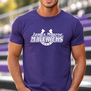 James Monroe Mavericks Horseshoe T-shirt in Purple - JM0046