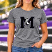 James Monroe Mavericks M Mascot T-shirt in Graphite Heather - JM0048