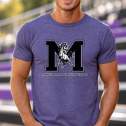 James Monroe Mavericks M Mascot T-shirt in Heather Purple - JM0048