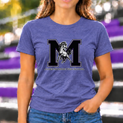 James Monroe Mavericks M Mascot T-shirt in Heather Purple - JM0048