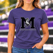 James Monroe Mavericks M Mascot T-shirt in Purple - JM0048