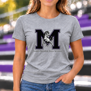 James Monroe Mavericks M Mascot T-shirt in Sport Grey - JM0048