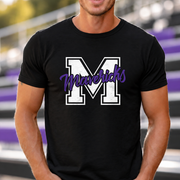 James Monroe Mavericks Script M T-shirt in Black - JM0049