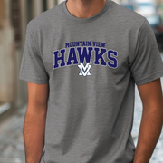 Mountain View Hawks Arched Design T-Shirt/Crewneck/Hoodie - MV0025
