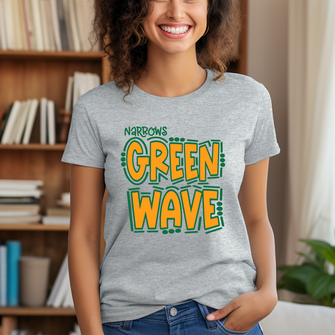 Narrows Green Wave Doodle T-Shirt