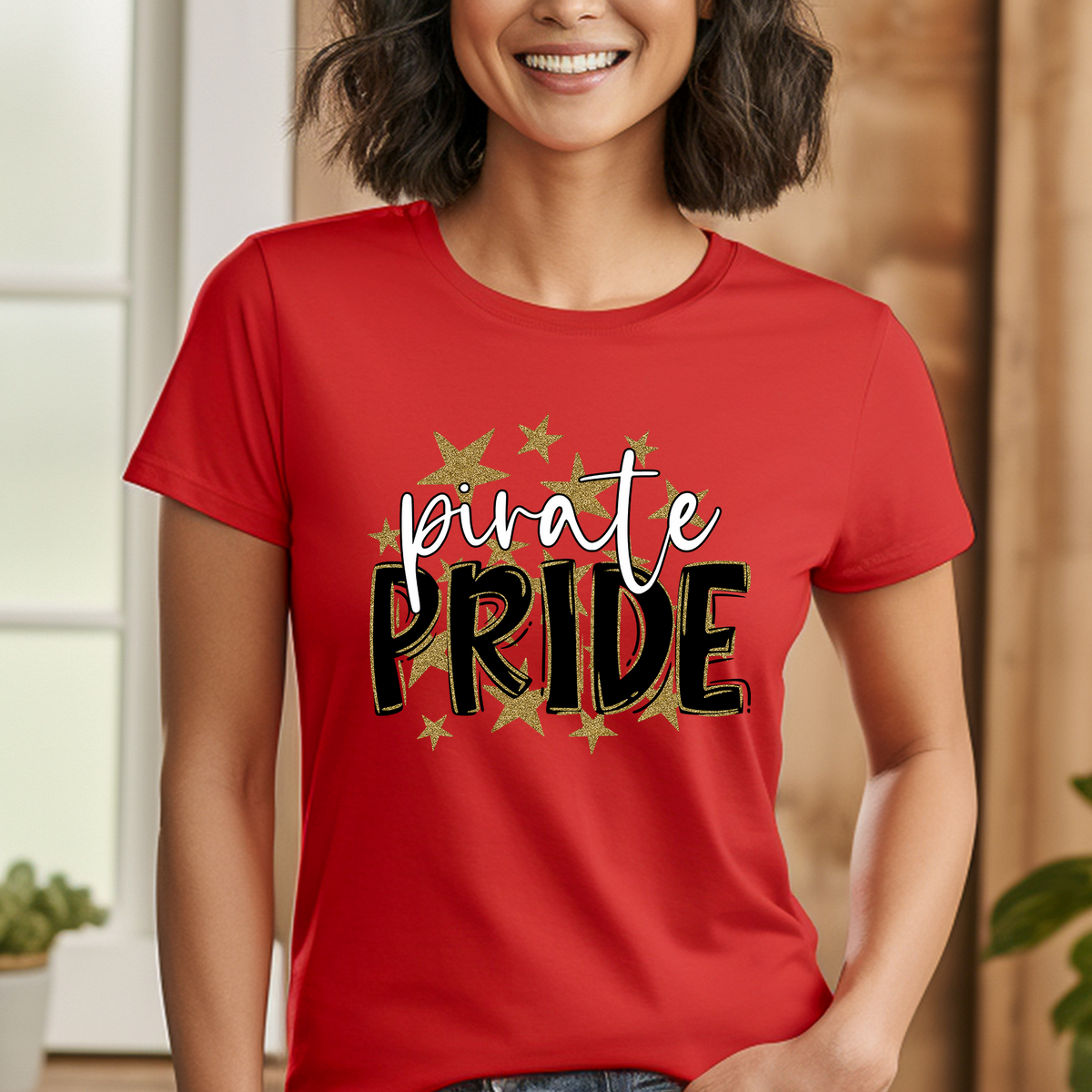 Pirate Pride Black and Gold T-Shirt/Crewneck/Hoodie - PTOWN0006